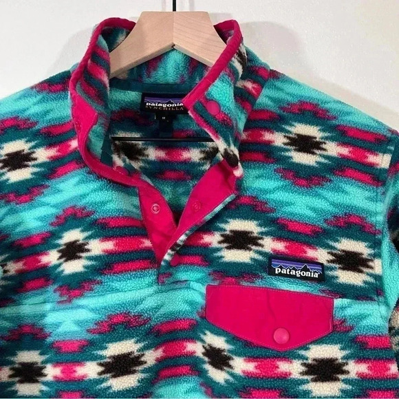Patagonia Aztec Print Synchilla Pull Over - Picture 3 of 6